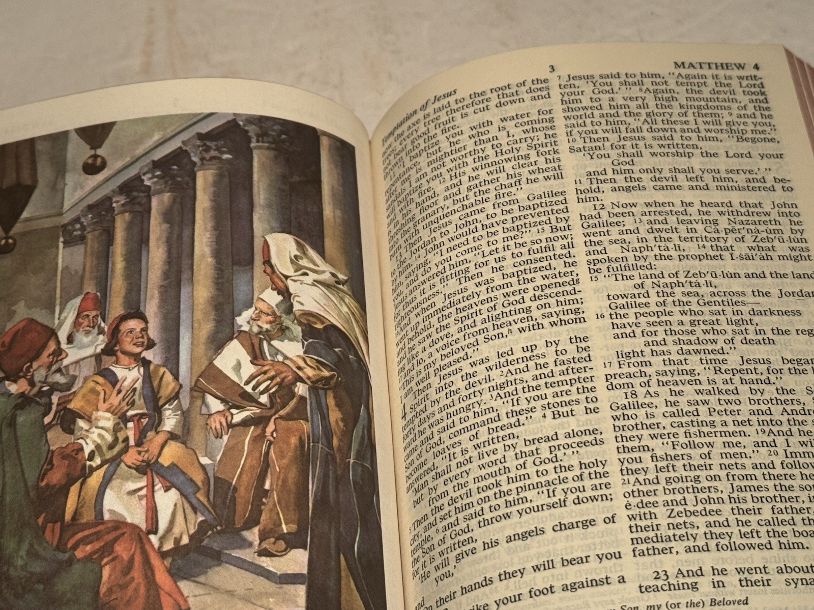 HOLY BIBLE Self Pronouncing RSV 1962 Cokesbury vtg Revised Standard illustrated