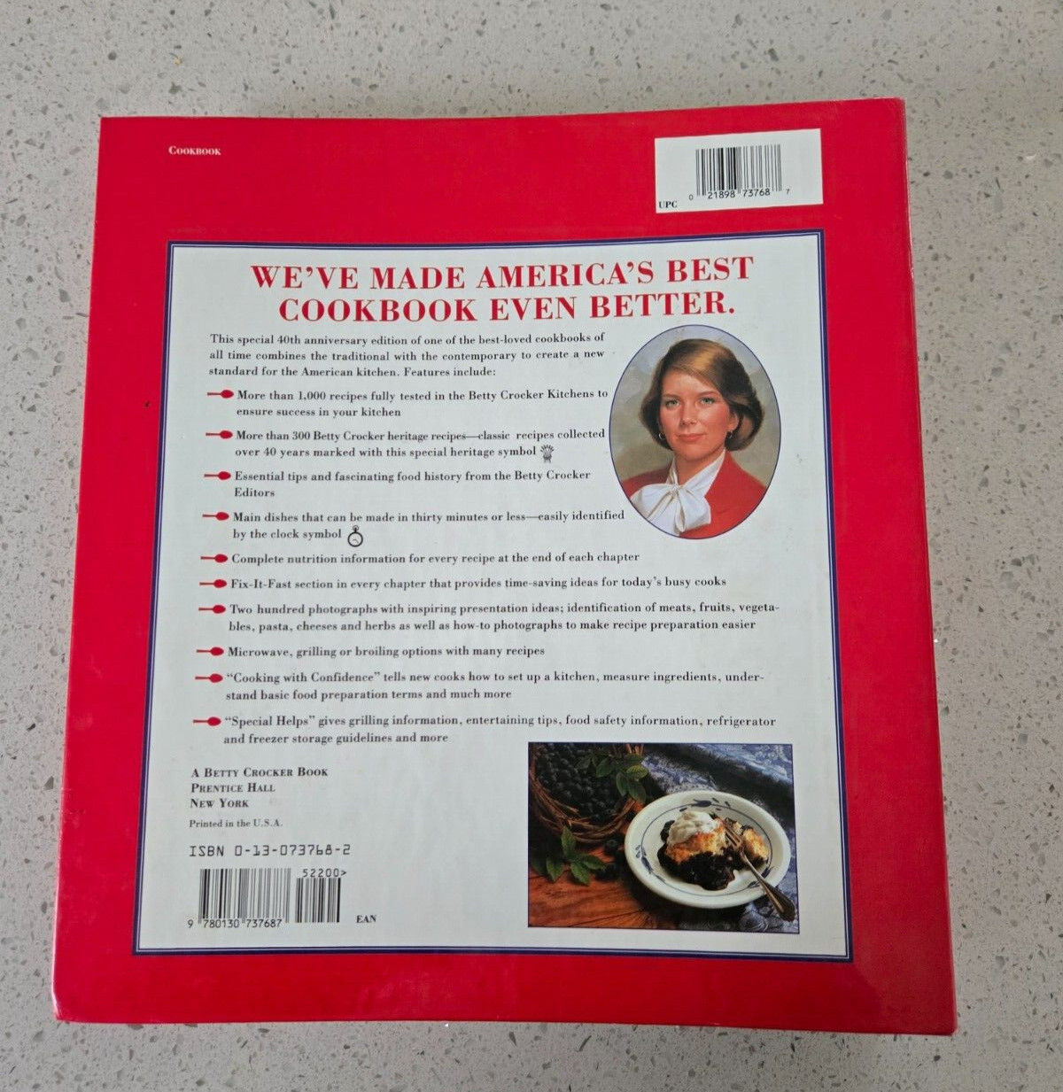 Betty Crocker’s 40th Anniversary Edition Cookbook – 1991 – 432 pages