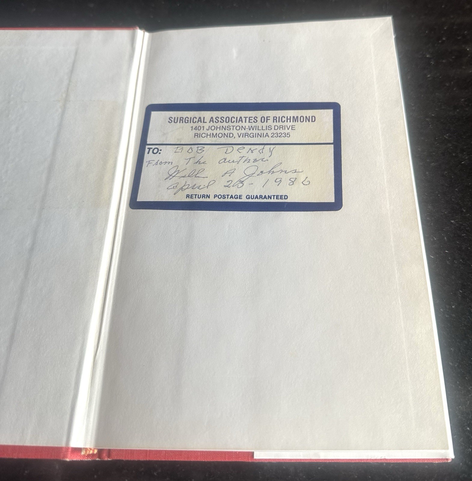 Willie Tolbert A Memoir by William Allen Johns, MD 1st Ed Hardcover w DJ 1978