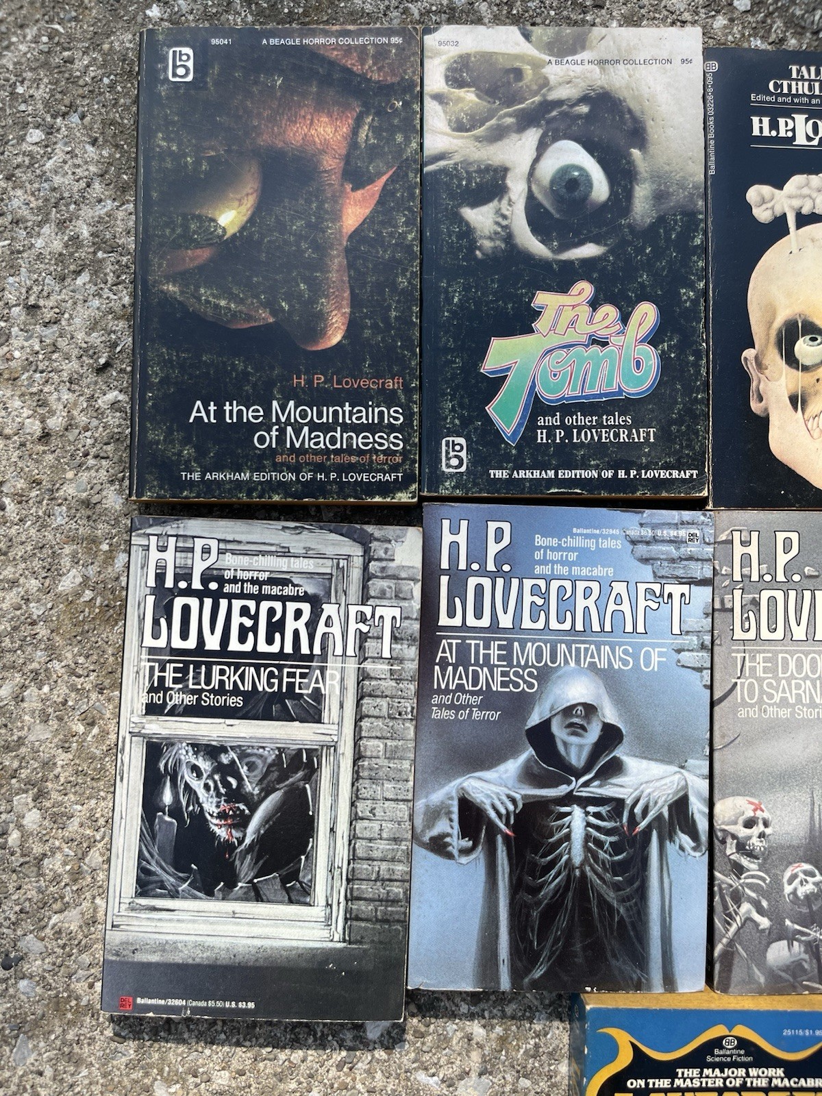 Lot of 9 H.P. LOVECRAFT Beagle Del Rey & More Horror Paperback Books