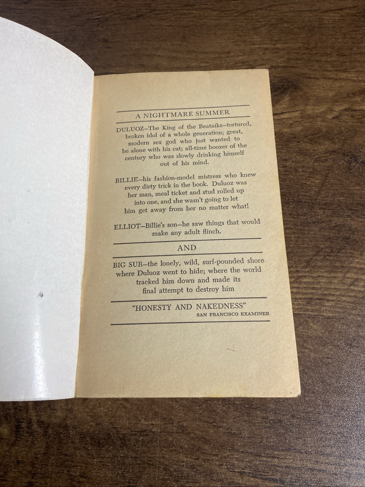 1963 – Jack Kerouac ‚Big Sur‘ paperback PB 1st Bantam Books Printing
