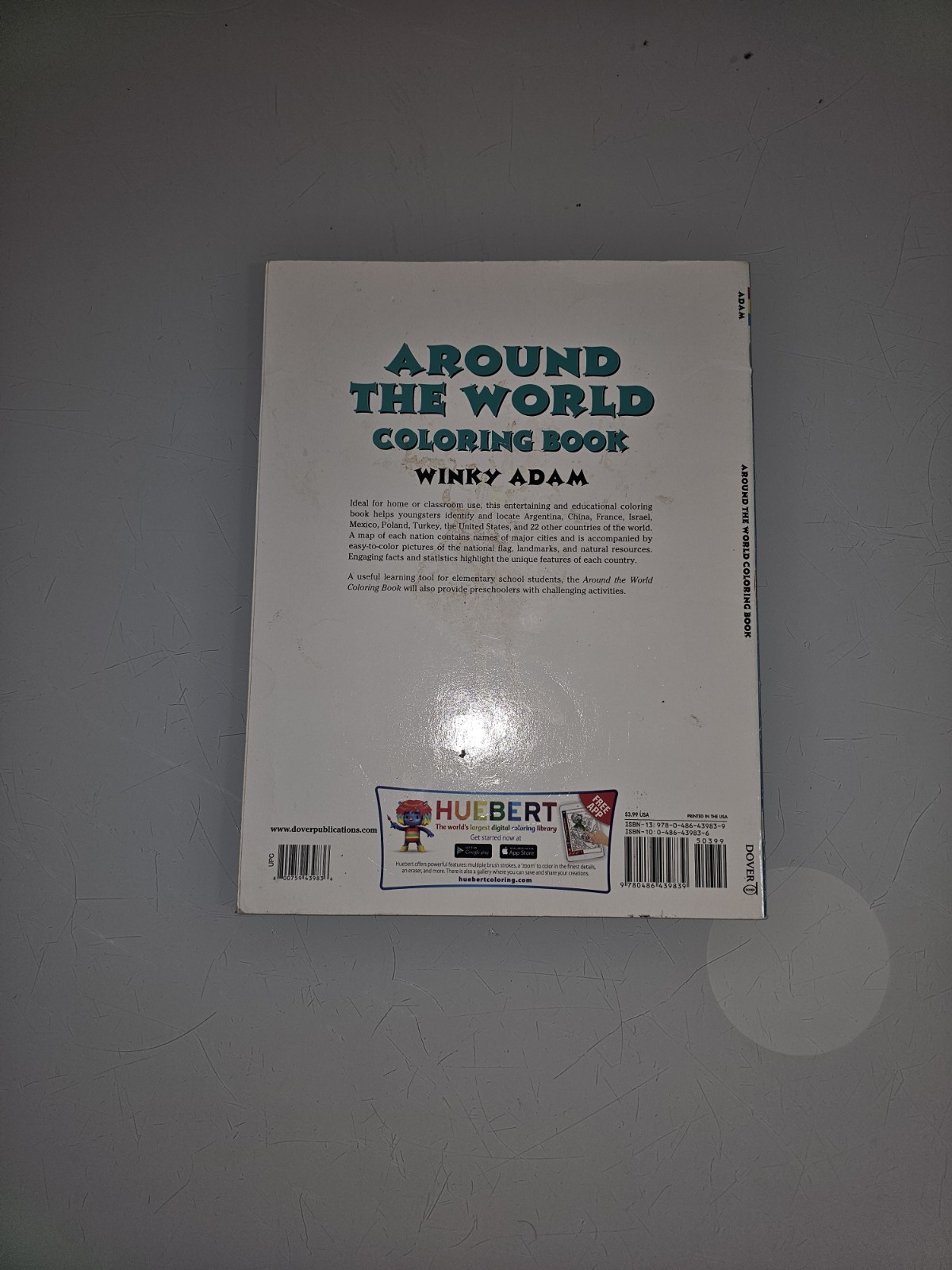 Around the World Coloring Book by Winky Adam, Dover Publications, Paperback