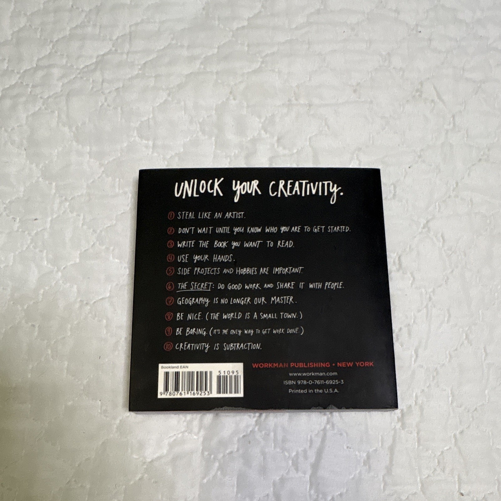 Steal Like an Artist by Austin Kleon 2012 Trade Paperback Workman