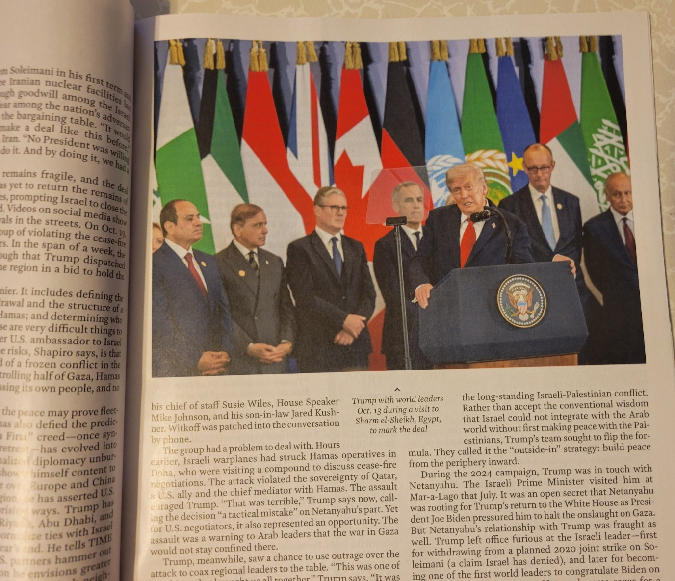 TIME TRUMP’S WORLD Nov 10, ’25 Issue-Gaza Deal-Fight for Taiwan-Putin Power Play