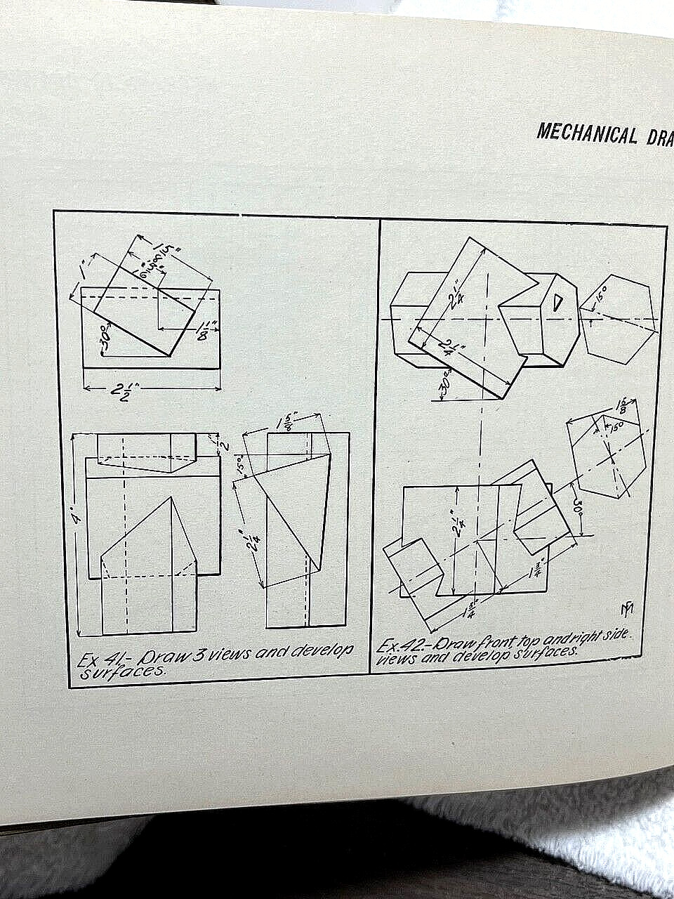 1904 NOTES FOR MECHANICAL DRAWING Mathewson Drafting Industrial Engineering BOOK