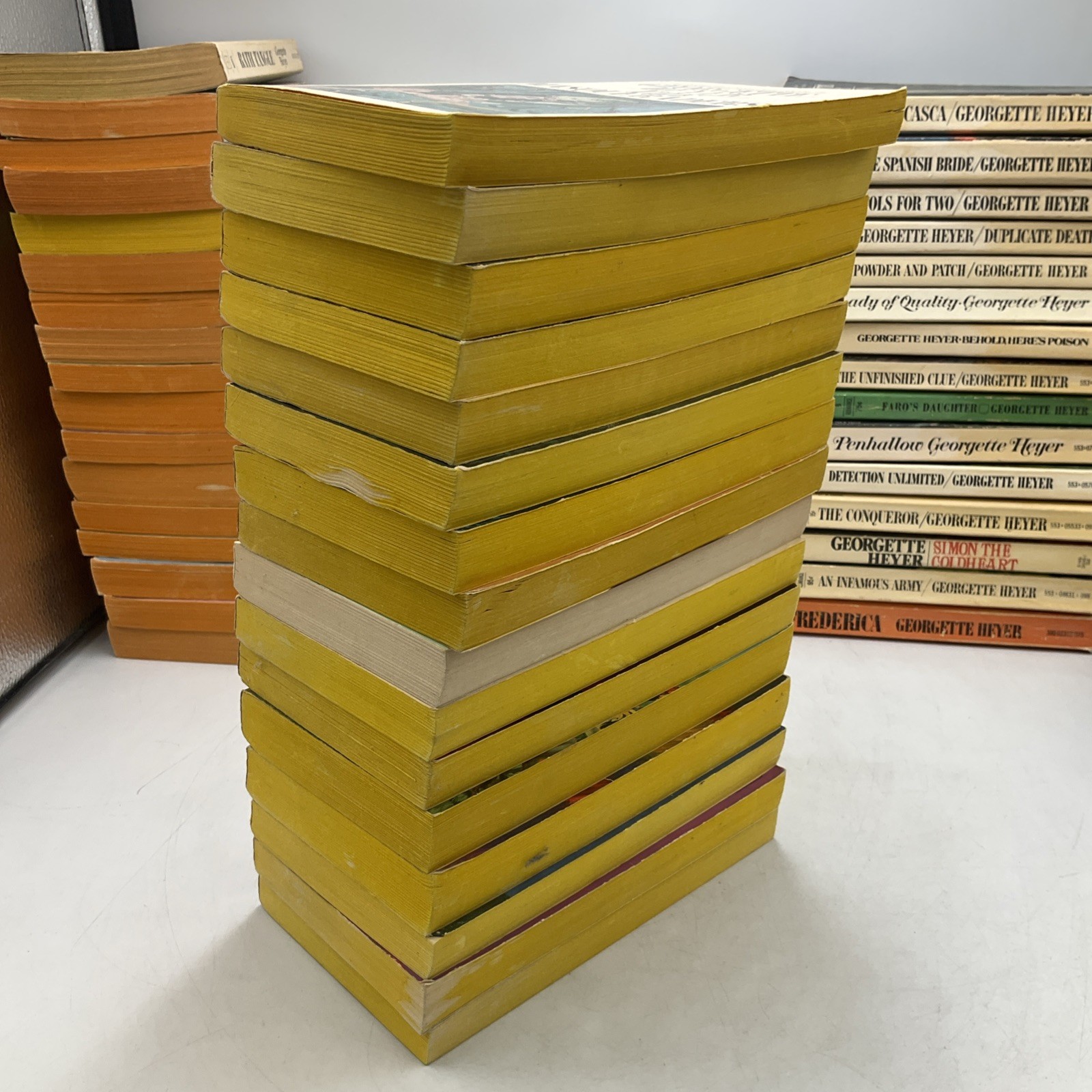 Georgette Heyer Lot 48 Mixed- Romance, Historical, Mystery 48 Vintage Paperbacks