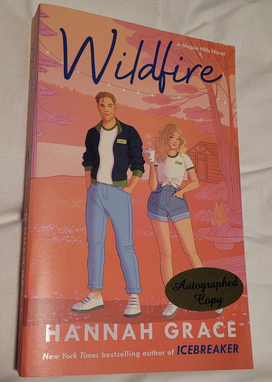 SET Hannah Grace Icebreaker & Wildfire Signed First Atria Edition Paperback Book