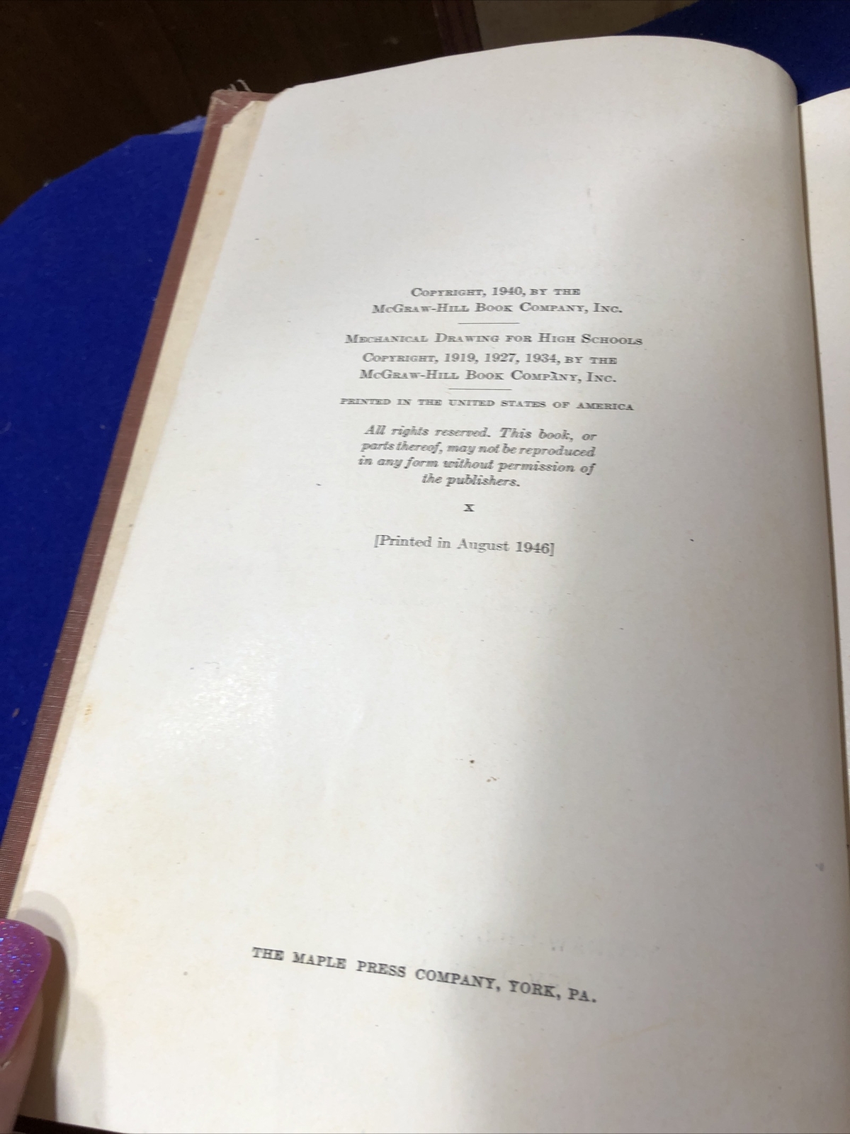 Mechanical Drawing By French And Svensen 1940 4th Ed Hardcover Engineering