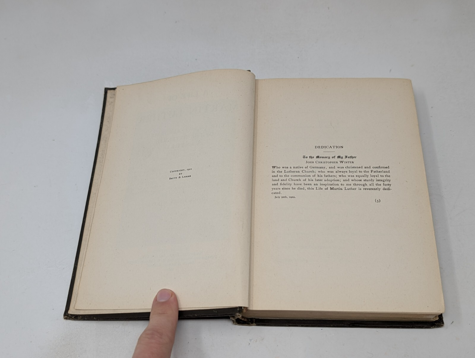 A Life of Martin Luther by Lovick Pierce Winter Biography Book Antique 1911 VTG