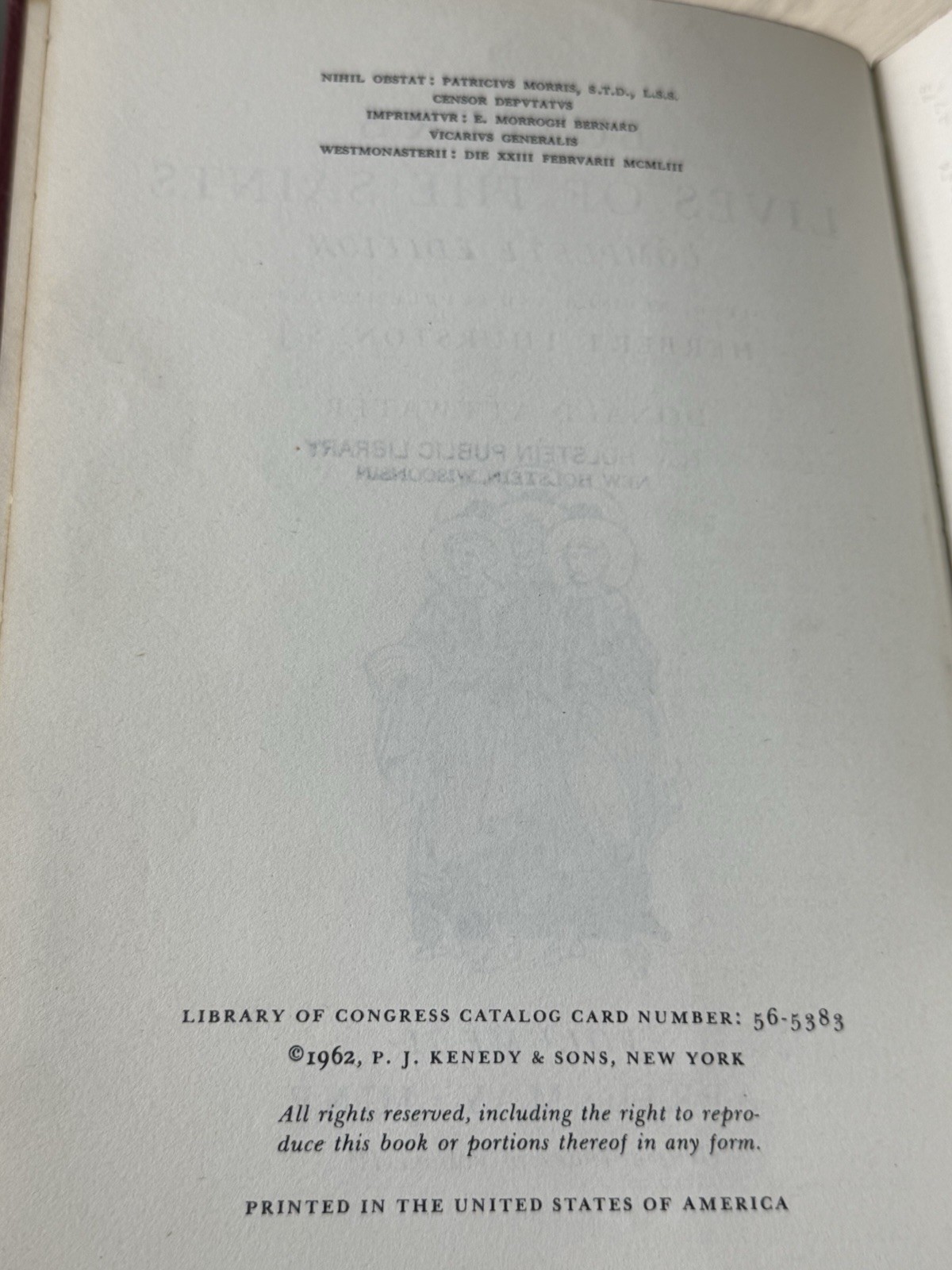 Butler’s Lives of the Saints – Complete 4 Volume Set by Herbert Thurston
