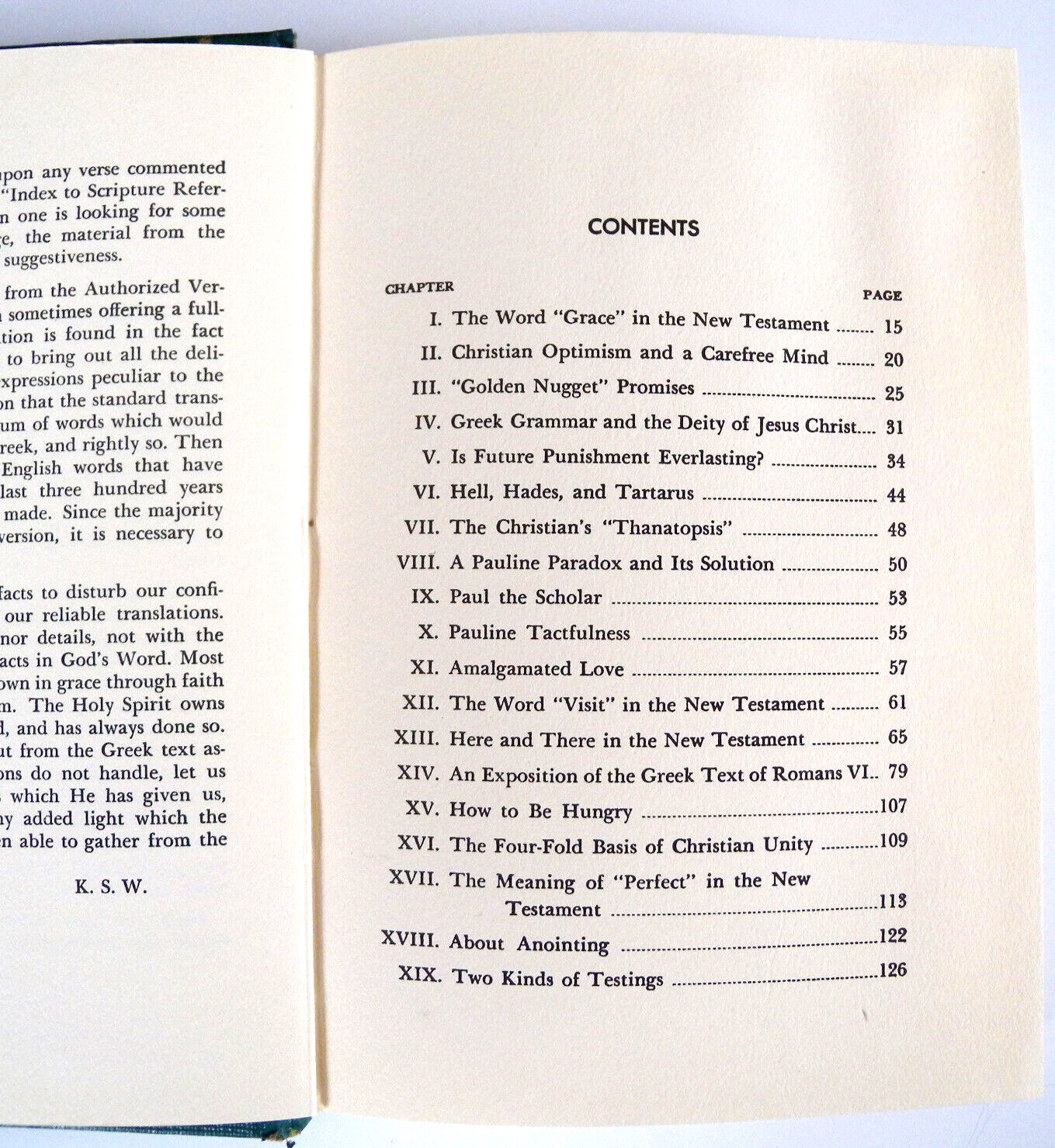 Treasures from Greek New Testament for the English Reader by Kenneth S. Wuest