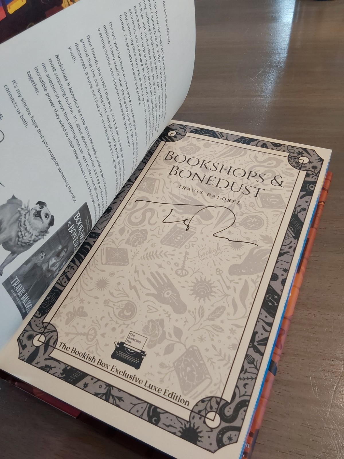 Bookshops & Bonedust Signed Bookish Box Exclusive Edition by Travis Baldree