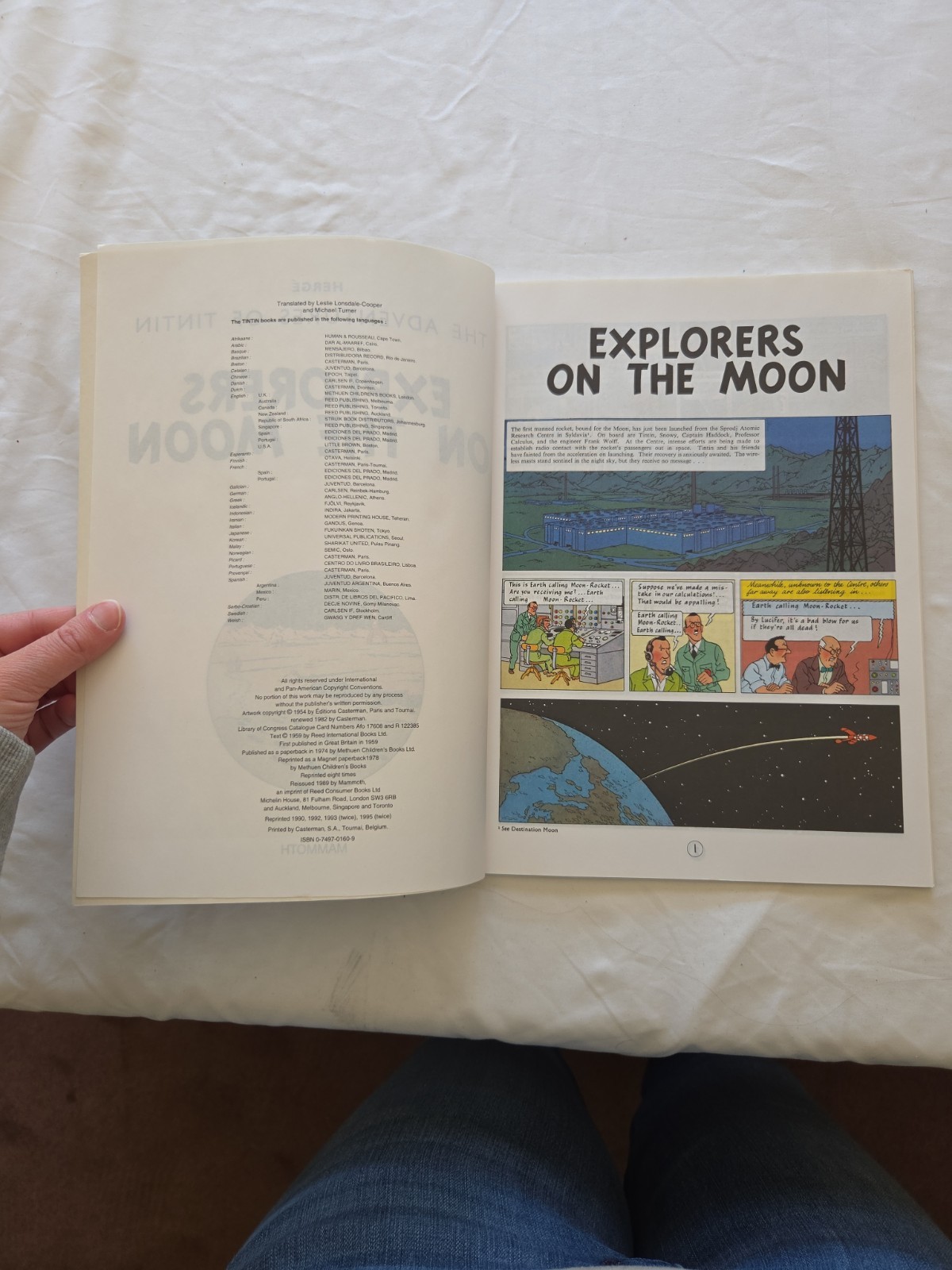 Tintin Lot Of 5 Vintage Paperback The Adventures of Tintin by Herge 1980s
