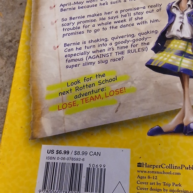 HarperCollins Hardcover Rotten School by R.L. Stine, Ages 9-12, Illustrated