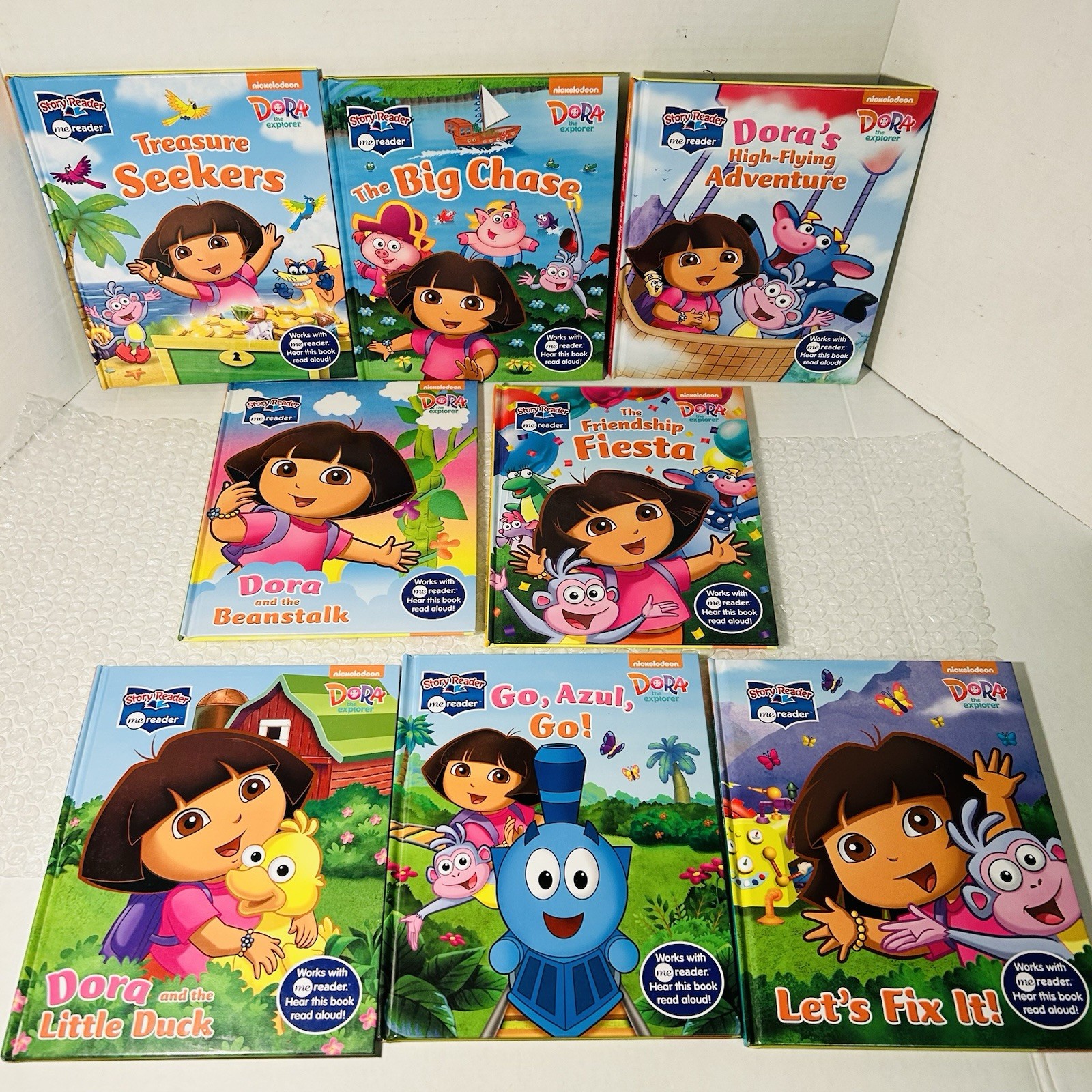 Me Reader „Dora The Explorer“ Story Reader Tablet w/ Complete 8 Book Set