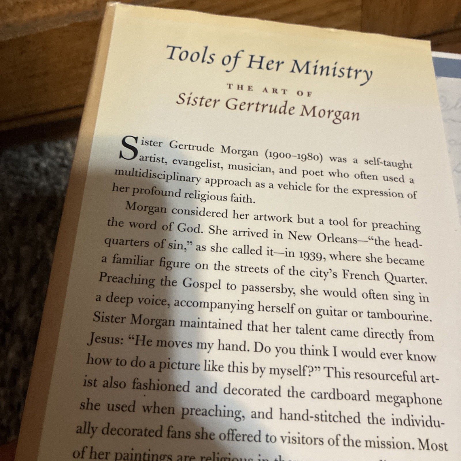 Sister Gertrude Morgan : Tools of Her Ministry by Helen Shannon, 2004 Folk Art
