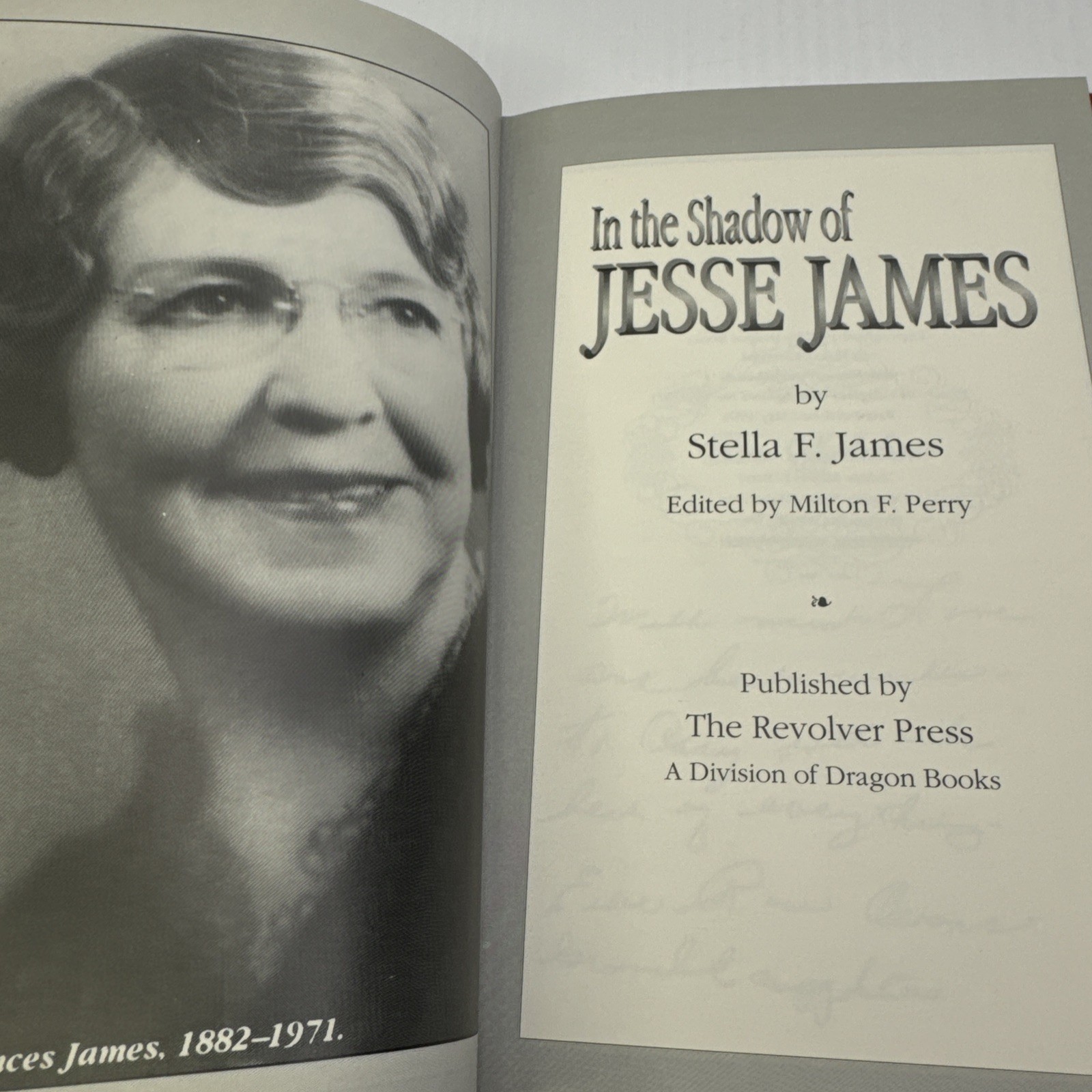 Ethel Rose Owens Signed! Granddaughter In the Shadow of Jesse James Stella James