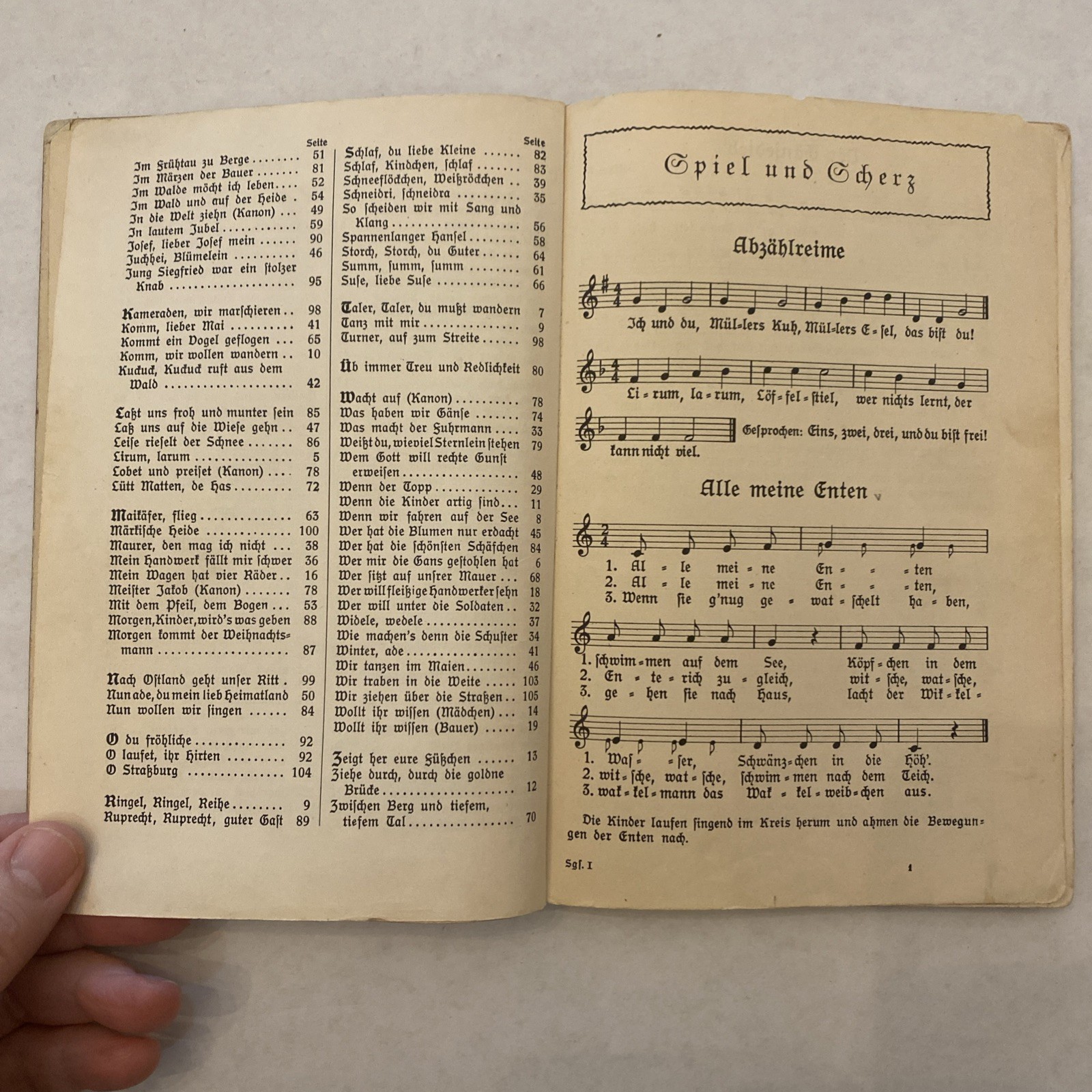 Mein Sanggefell 1935 German Children’s book of songs pre WWII