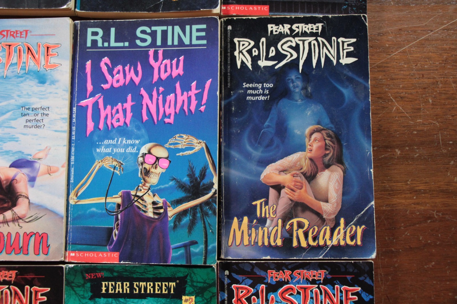 Vintage R.L. Stine Fear Street Book Lot 12 Horror Beach Party Sunburn Overnight