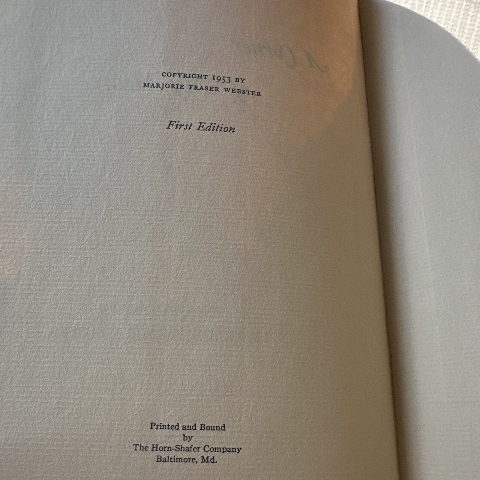 SIGNED 1953 First Edition A Corner of My Heart Marjorie Fraser Webster Poetry DJ