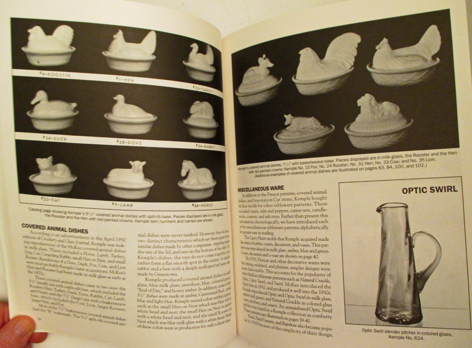 Kemple Glass 1945 to 1970 Paper Back Book, Color and Black and White 160 pages