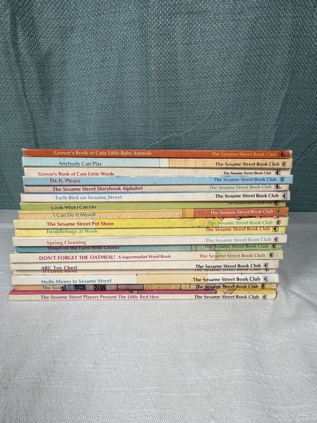 Lot 18 Vintage Sesame Street Book Club Books 1980s Kids Grover Big Bird Ernie