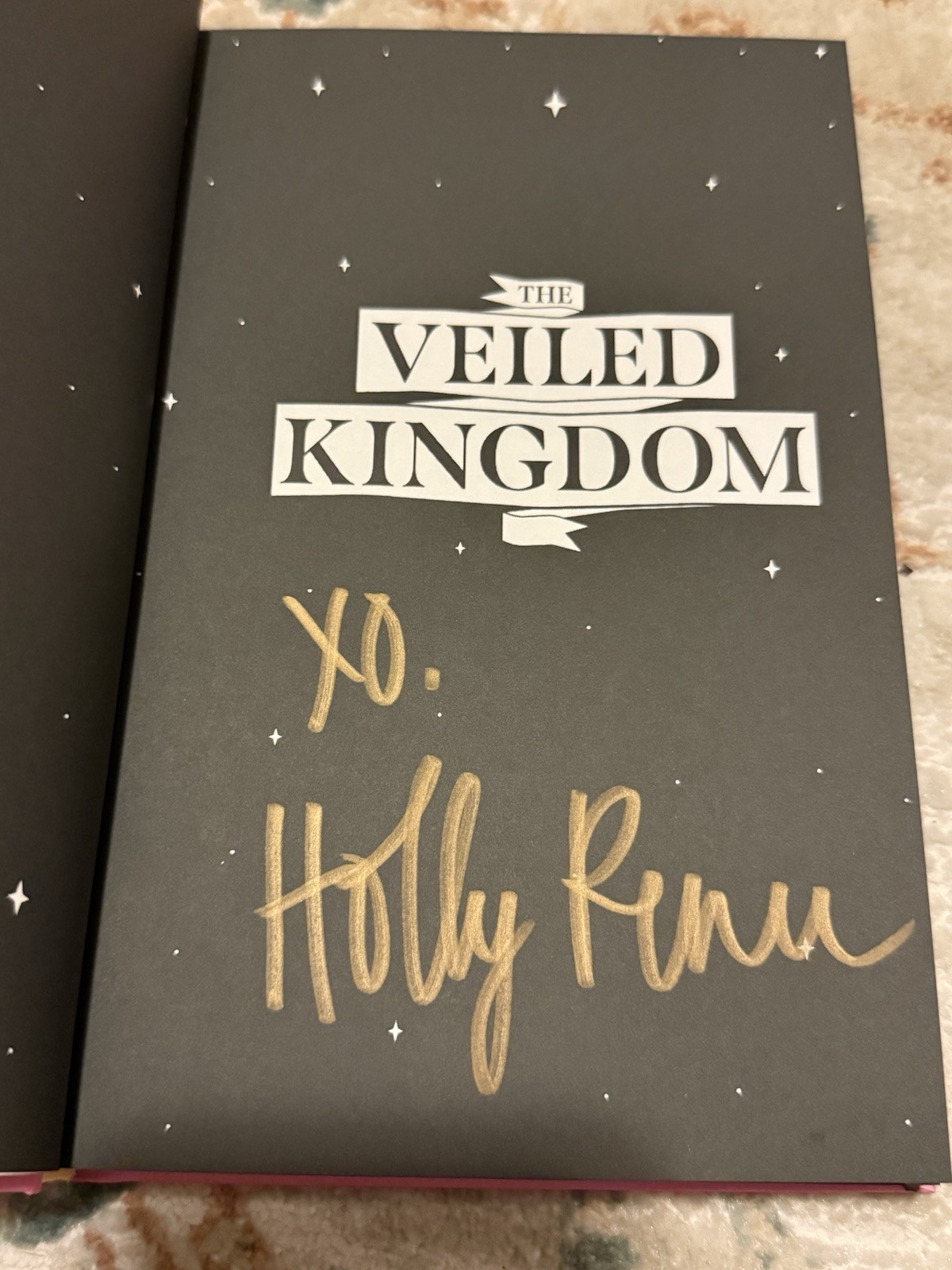 Signed Veiled Kingdom by Holly Renee (2024, Hardcover)