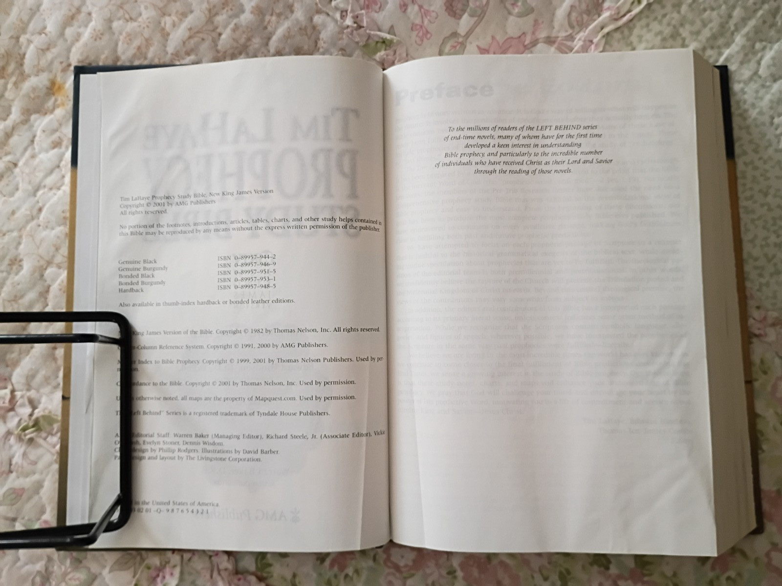 NKJV Tim LaHaye Prophecy Study Bible