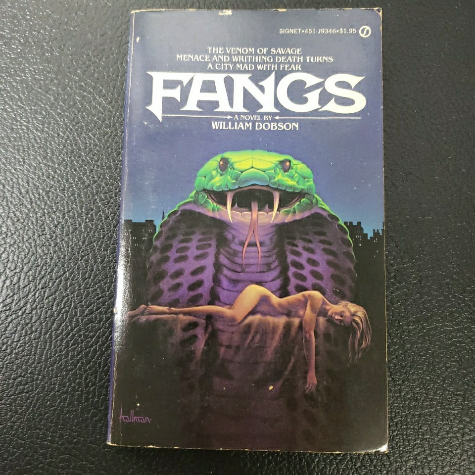 Fangs By William Dobson (Michael Butterworth) 1980 Horror PFH First Print Signet