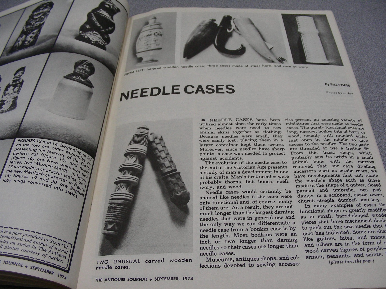 Antiques Journal – September 1974 Vintage Magazine