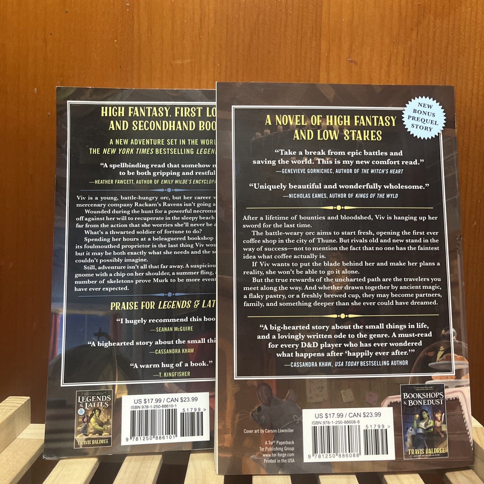 Bookshops & Bonedust AND Legends & Lattes by Travis Baldree | Prequel and First