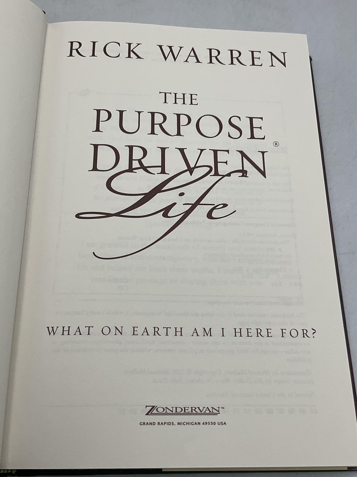 Rick Warren 3-Book Set The Purpose Driven Church, Life, Open Doors HC USA