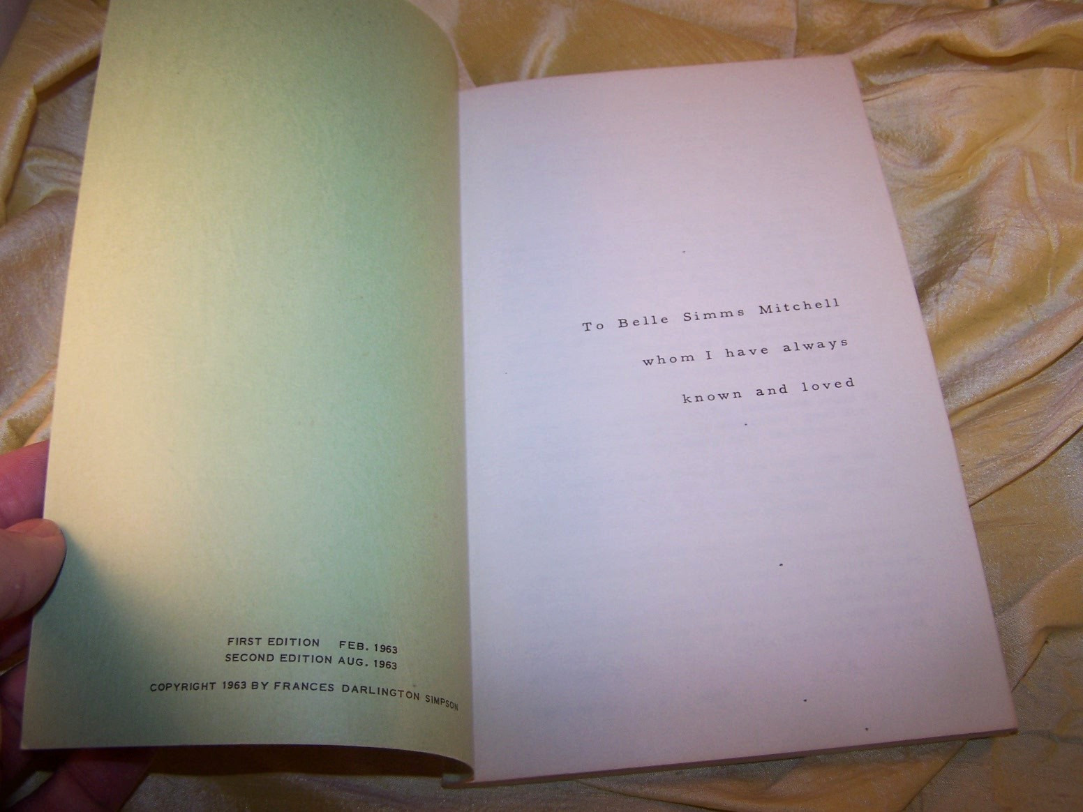 „Virginia Country Life and Cooking“ pamphlet cookbook, Simpson, 1963, 2nd ed