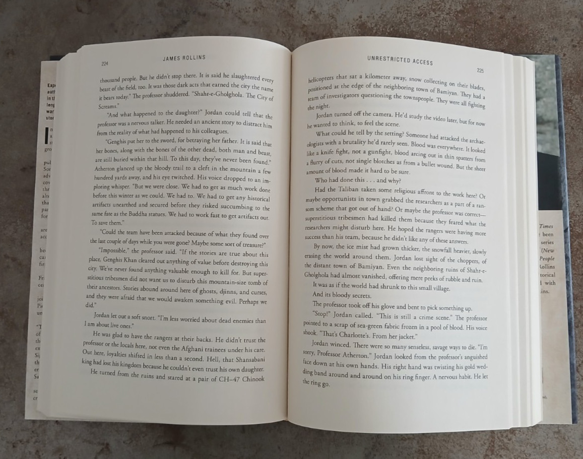 Unrestricted Access By James Rollins Signed Hardcover 390 Pages