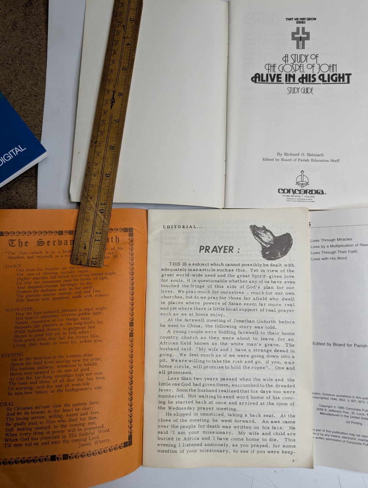 x9 LOT Vtg Christian Bible Study Books God Speaks Psalms Jesus Miracles Divine