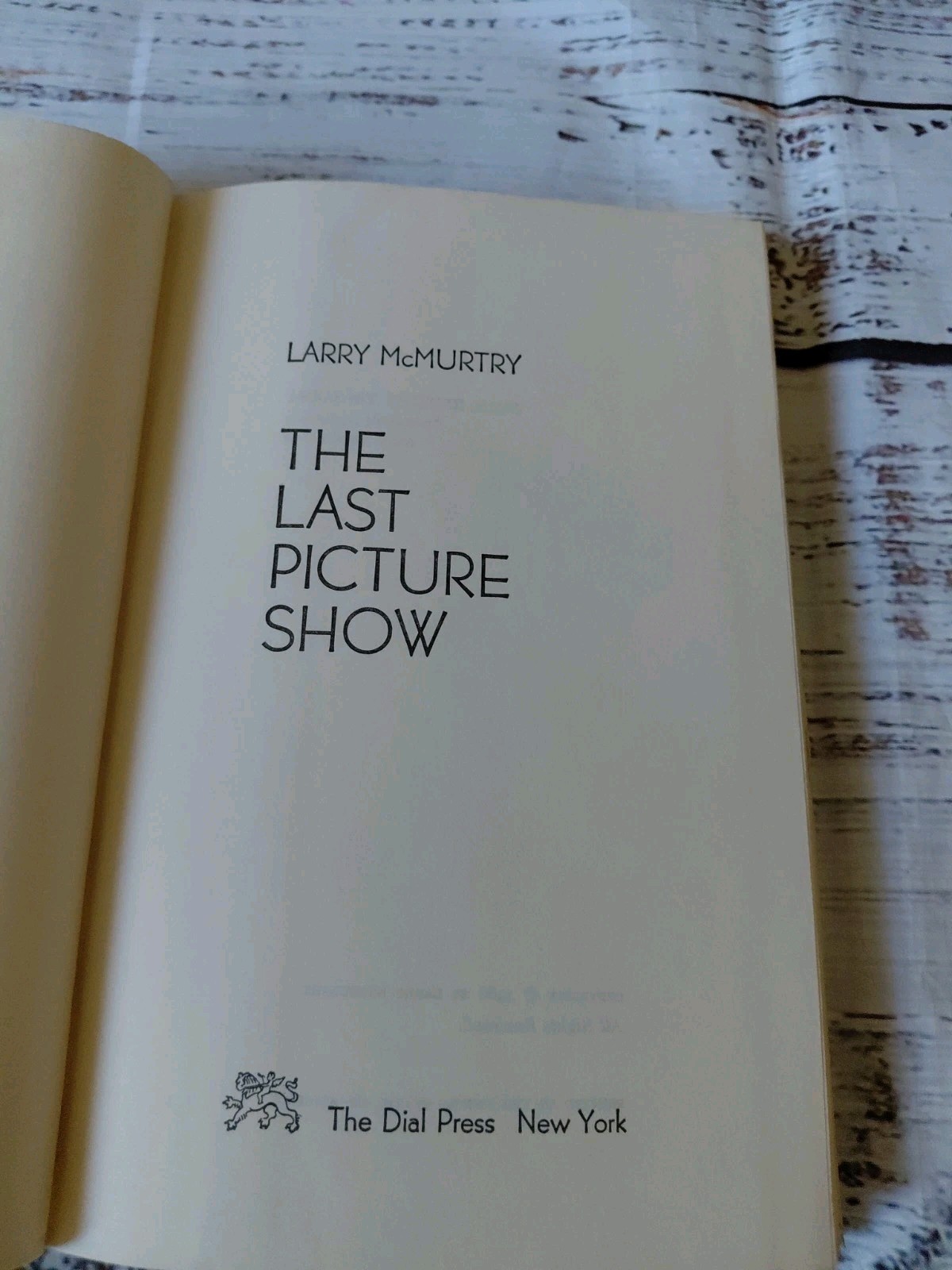 The Last Picture Show By Larry McMurtry Hardcover 1966 BCE