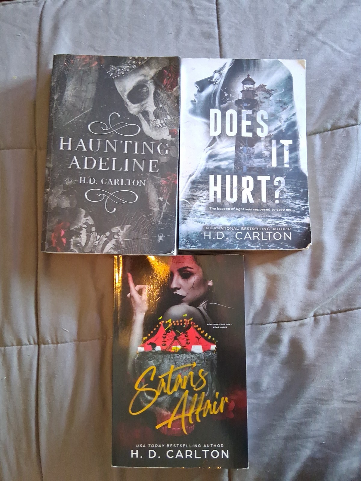 H.D. Carlton Satan’s Affair, Does It Hurt, Haunting Adeline