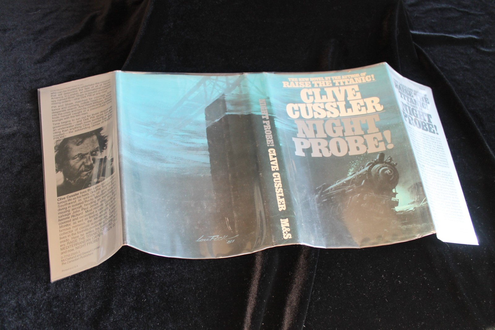 Clive Cussler – NIGHT PROBE! – 1st/1st Hardcover Signed Title Page Night Probe
