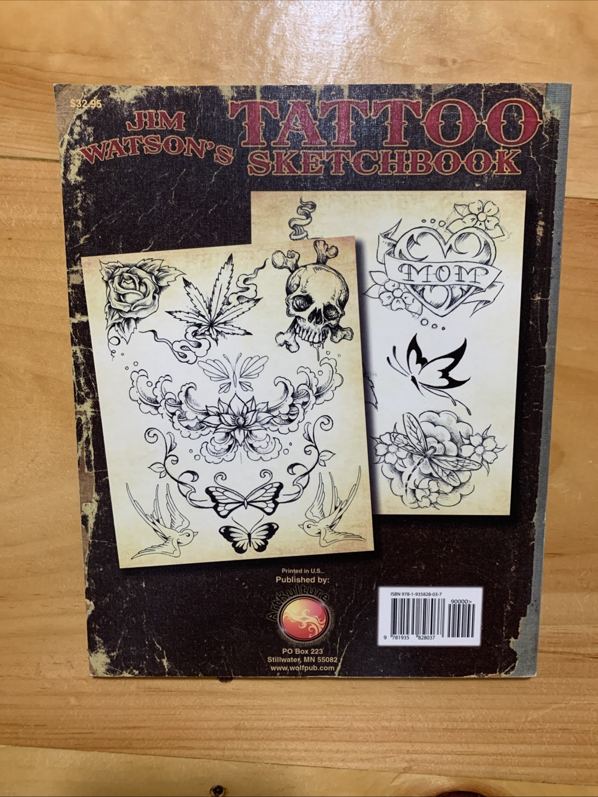 Jim Watson TATTOO SKETCHBOOK Since 1966` (Paperback) Superior Tattoo Flash