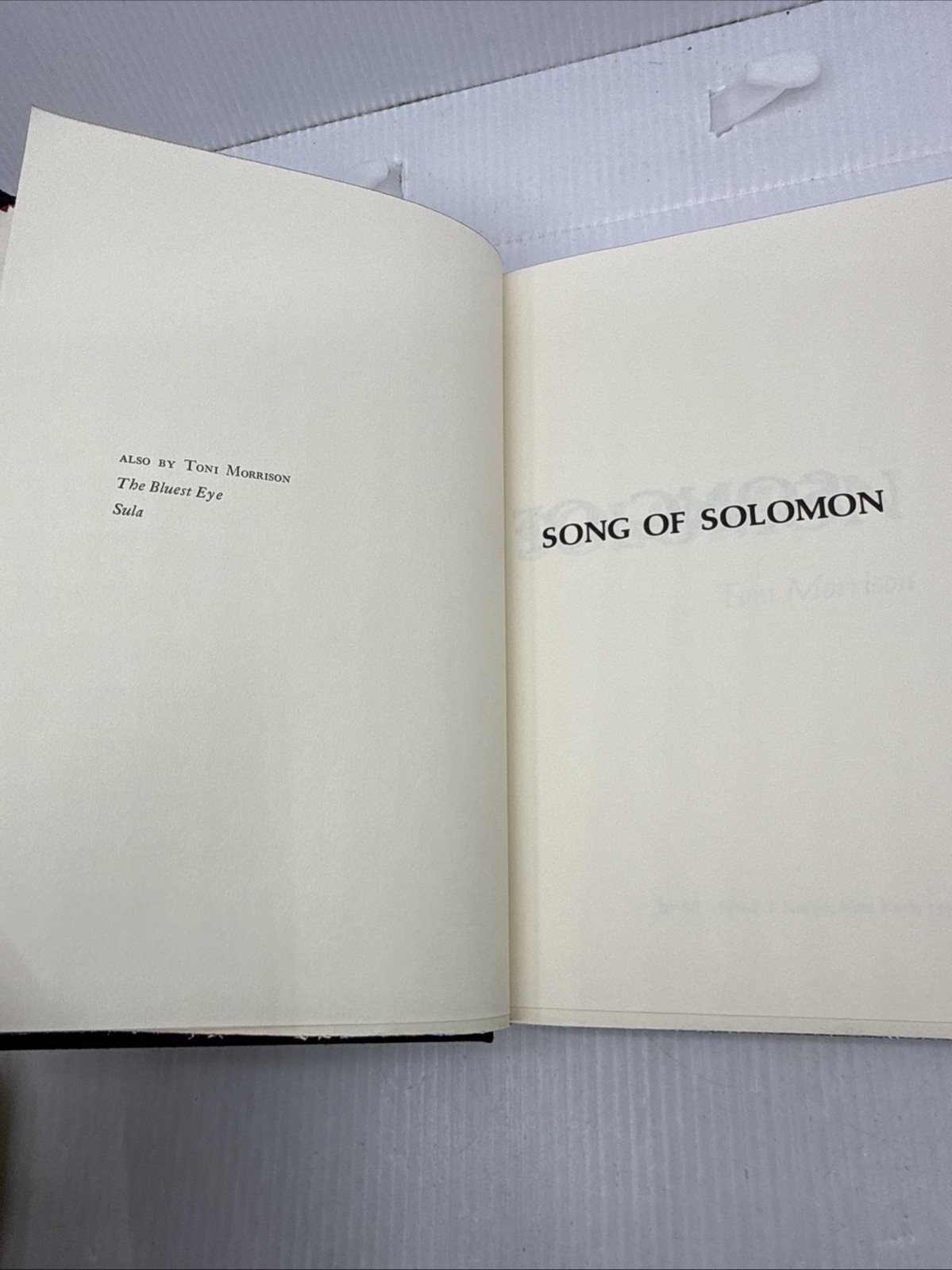 Song of Solomon by Toni Morrison Hardcover 1977 1st Printing