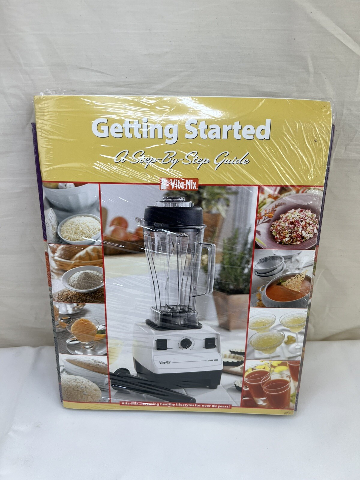 Vita Mix Whole Food Recipes Cookbook Hardcover Binder & Guide Book Set Sealed