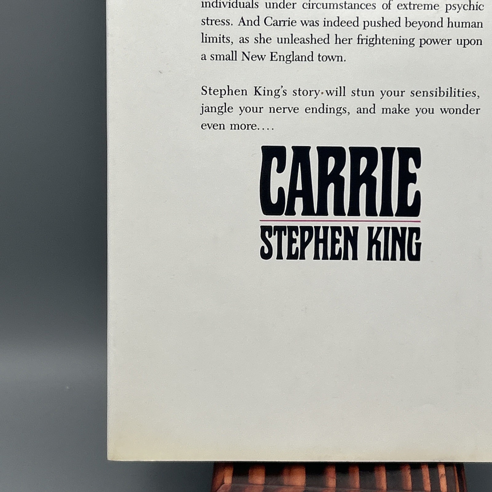 CARRIE by Stephen King First Edition 1974 Doubleday Early Print No Price