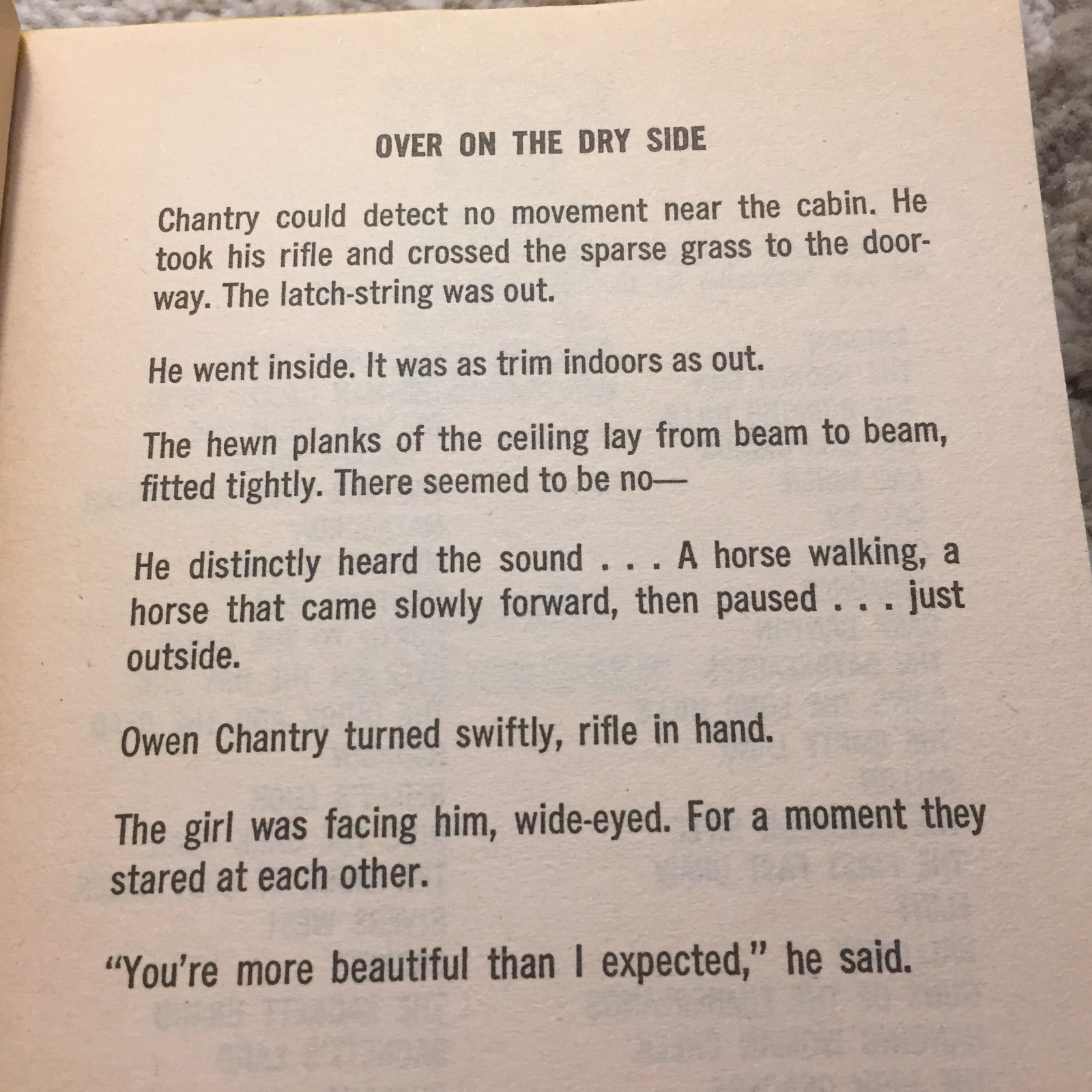 Over On The Dry Side Louis L’Amour 1977 Bantam Books Winter Trail Survival Book