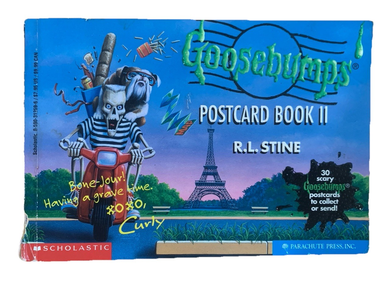 1997 R. L. Stine Goosebumps Postcard Book II (All 30 postcards included)