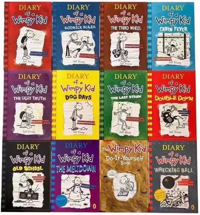Diary of a Wimpy Kid by Jeff Kinney 25 Books Collection Set – Ages 7+ Paperback