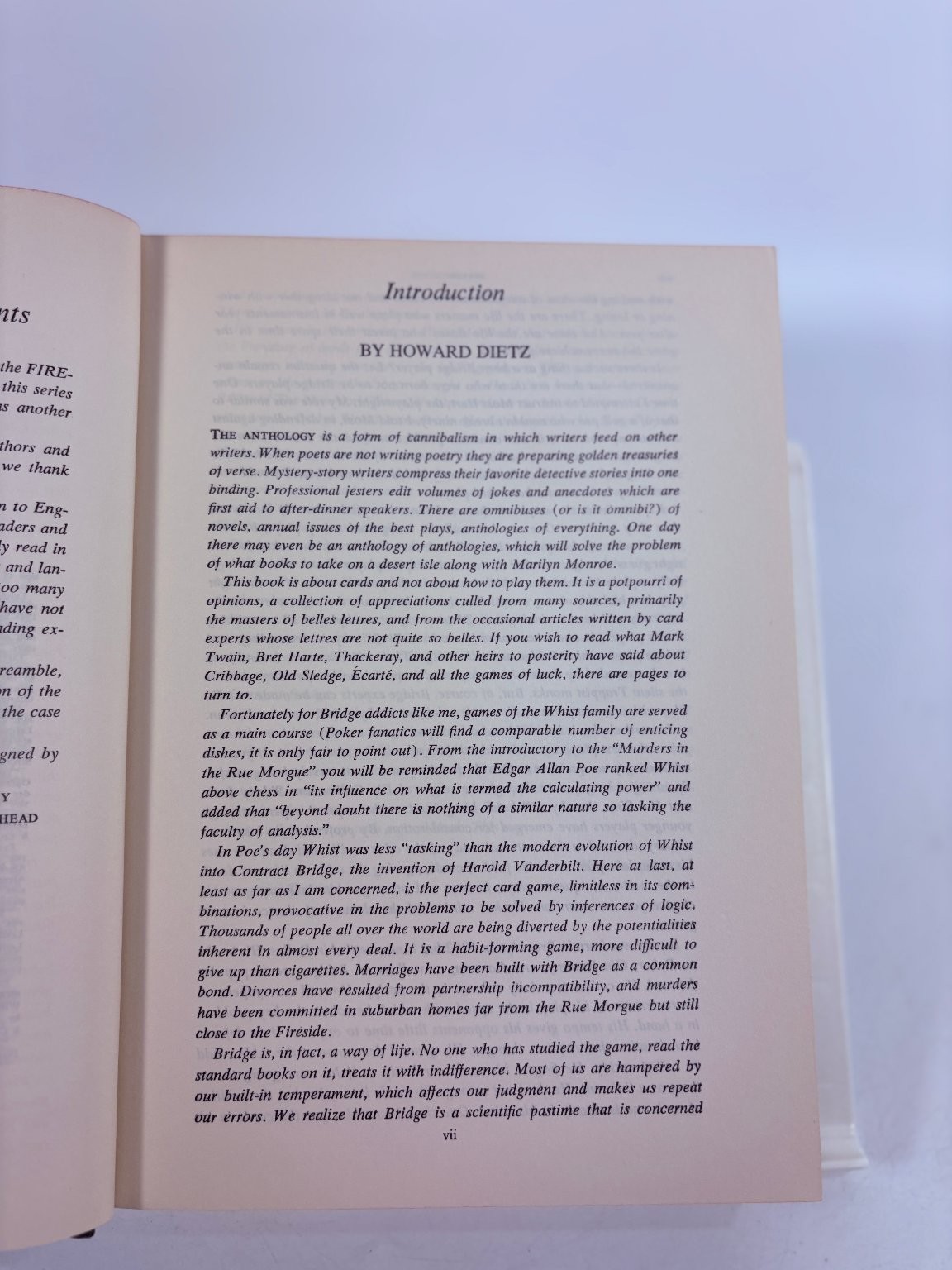 The Fireside Book of Cards Oswald Jacoby Albert Morehead 1957 First