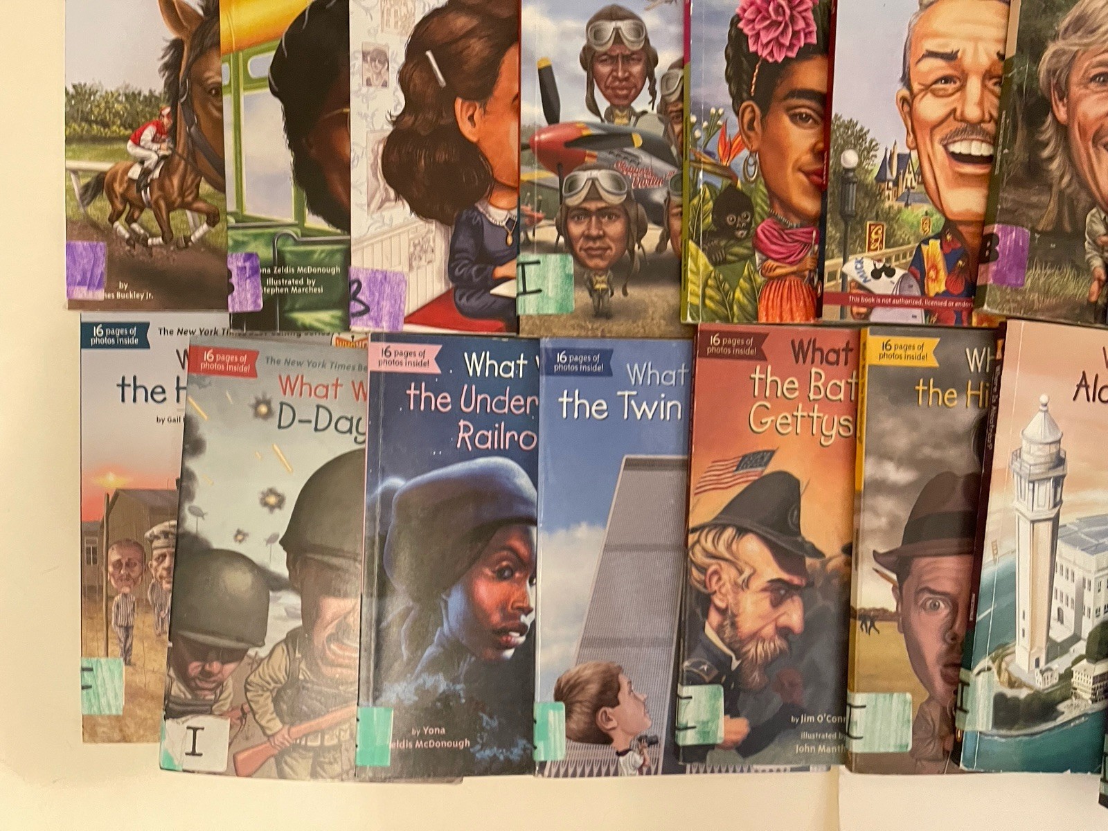 WHO WAS WERE WHAT LOT 43~ Biography Free Shipping Books Classroom Paperback