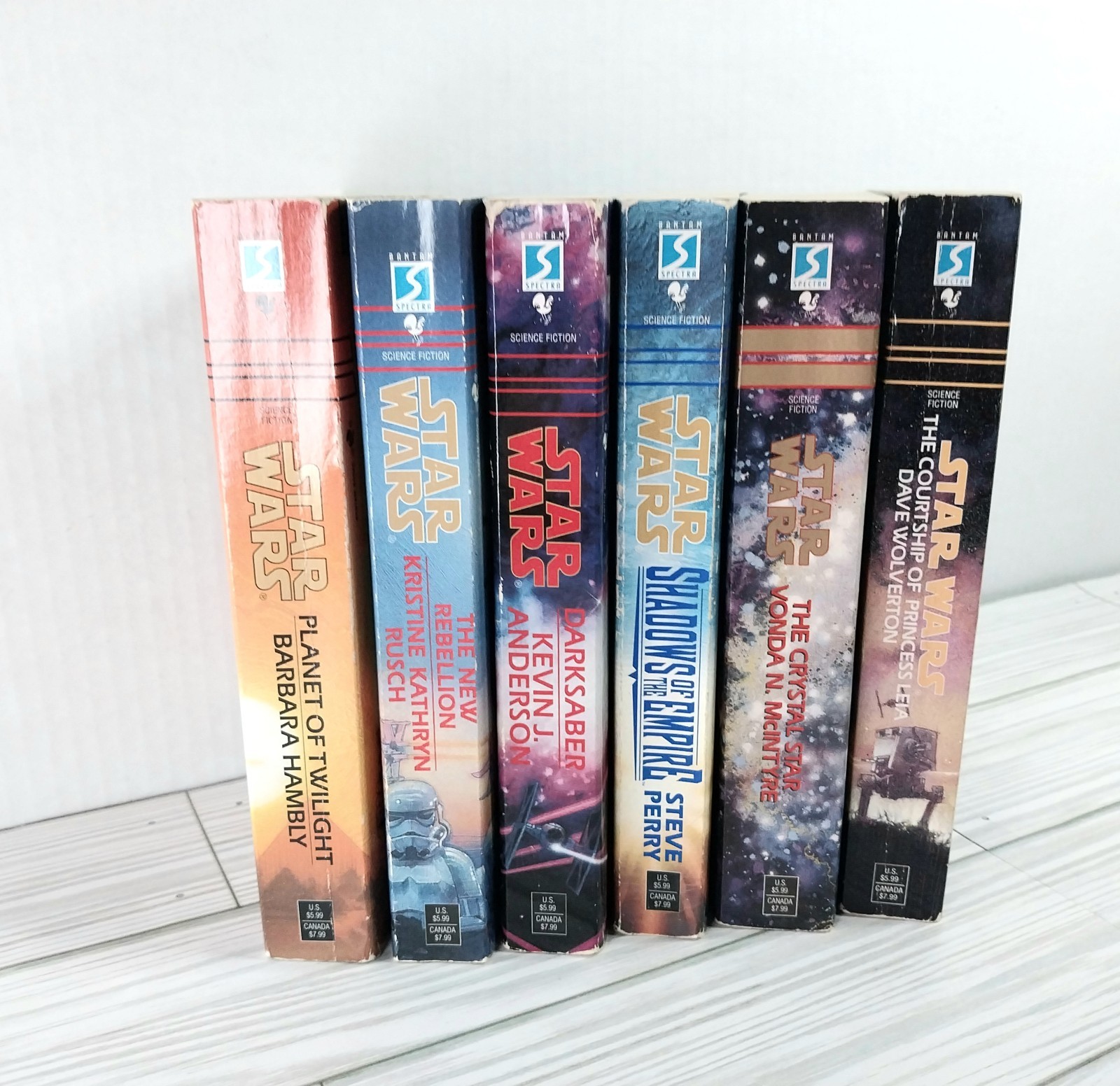Star Wars☆ Lot of 6 Vintage Paperbacks 1990’s (’95-’97) VGC~ 1st Edition Bantam