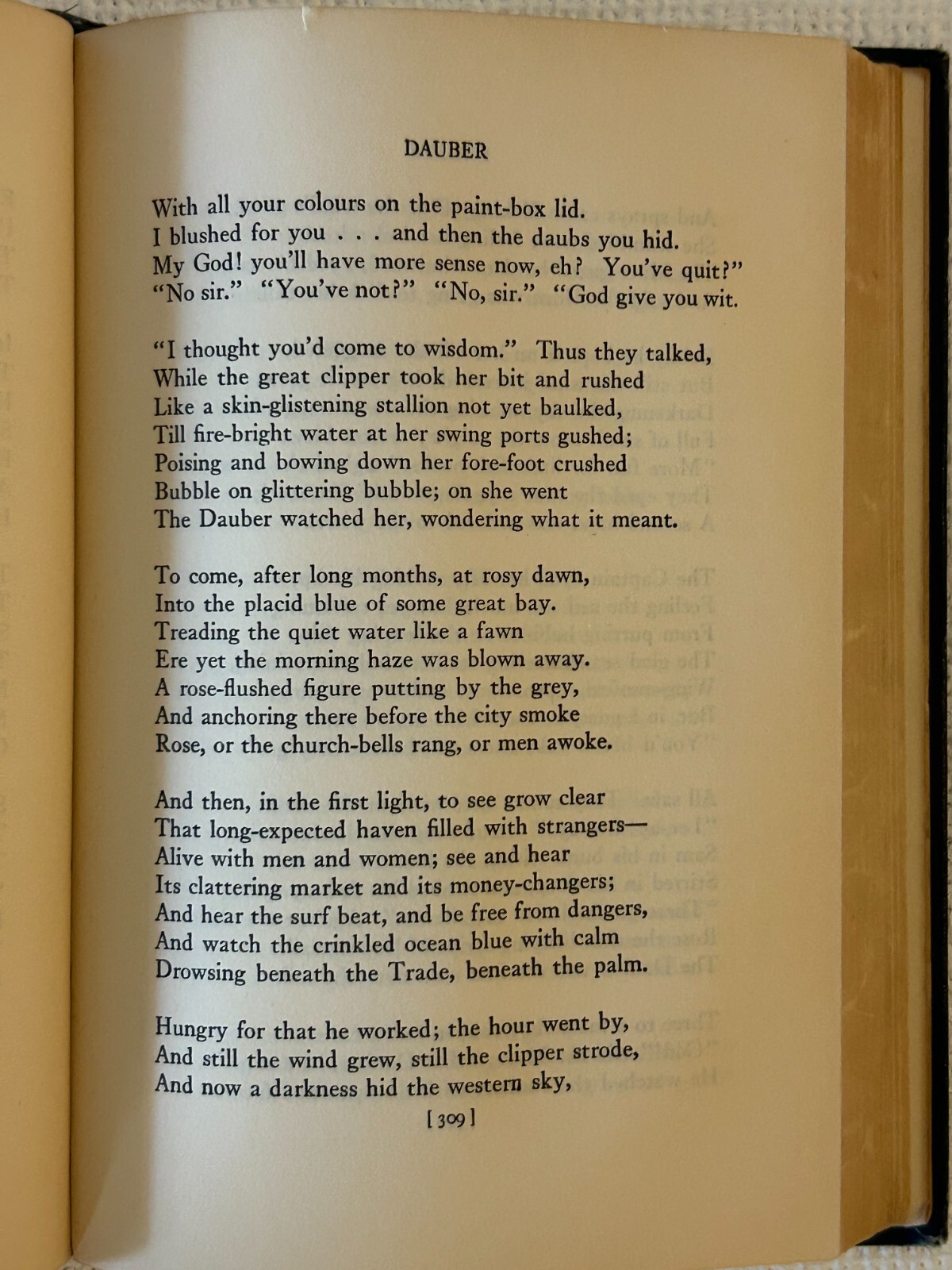 Collected Poems of John Masefield; Volume one POEMS; The MacMillan Company, 1925