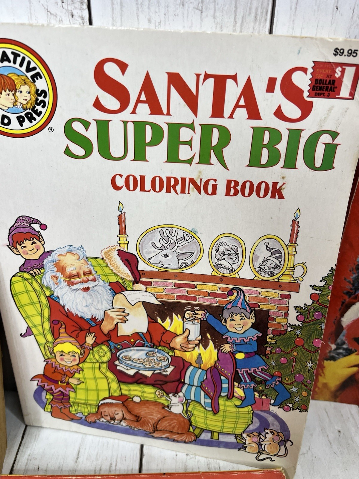 Vintage 1960s / 70s Christmas Coloring Activity Books Lot of 7 Partial Used